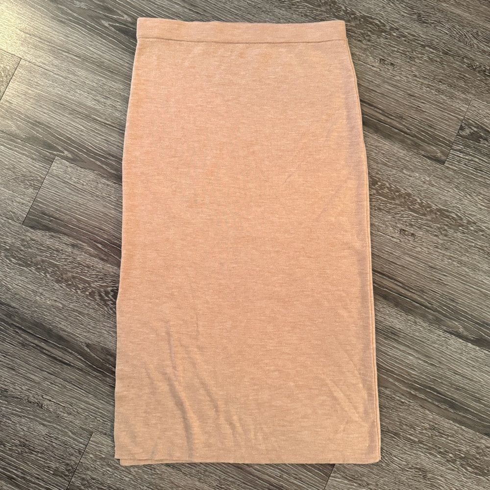 Garnet Hill Merino Blend Midi Skirt